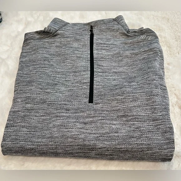 Mens Hi-Tec Performance Pullover 1/4 Zip Dri-Tec Size: Large, Navy Blue - Picture 4 of 4